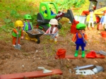 Diorama playmobil : le chantier archéologique